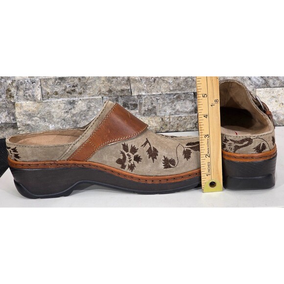 Klogs Austin Tapestry Clogs Suede Slip Resistant Arch Support Taupe Women 9.5 M - Picture 14 of 14